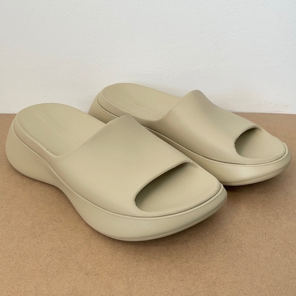 Zara Chunky Oversized Platform Slides Y2K Size 9 - Picture 2 of 9